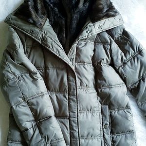 Puffer Faux Fur Coat